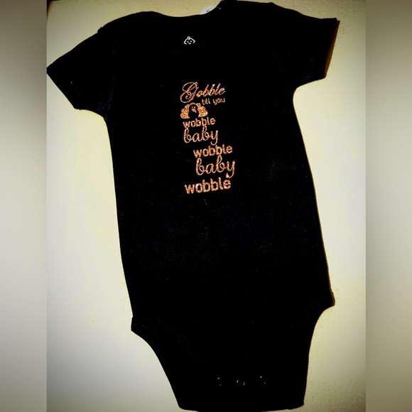 Gobble Till You Wobble Baby Thanksgiving Baby Bodysuit - Picture 1 of 3